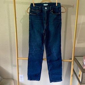 Good American always fits straight jean size 6-12